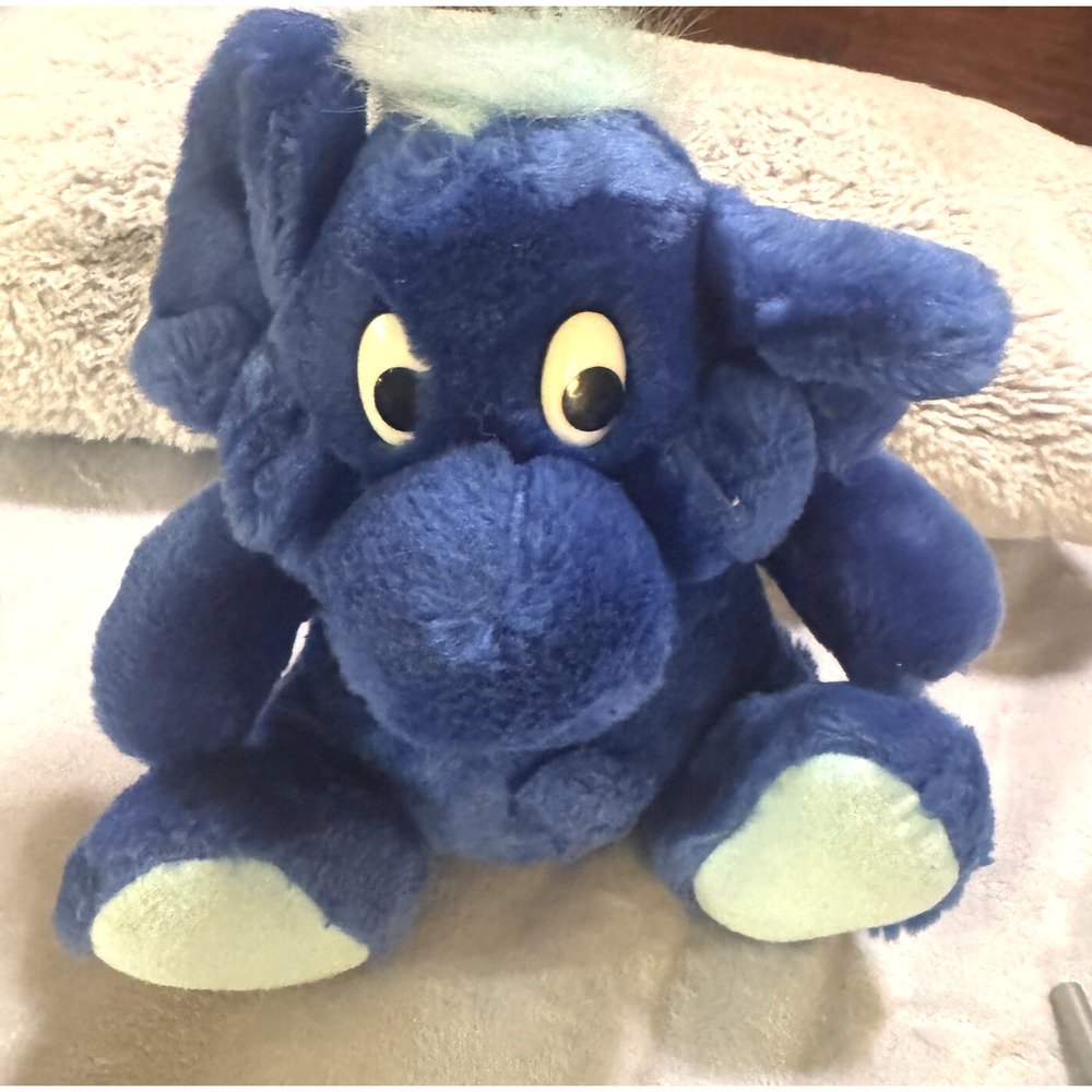 Vintage KODAK‎ KOLORKINS Blue Focus Plush Stuffed Animal 9" Vintage 90s